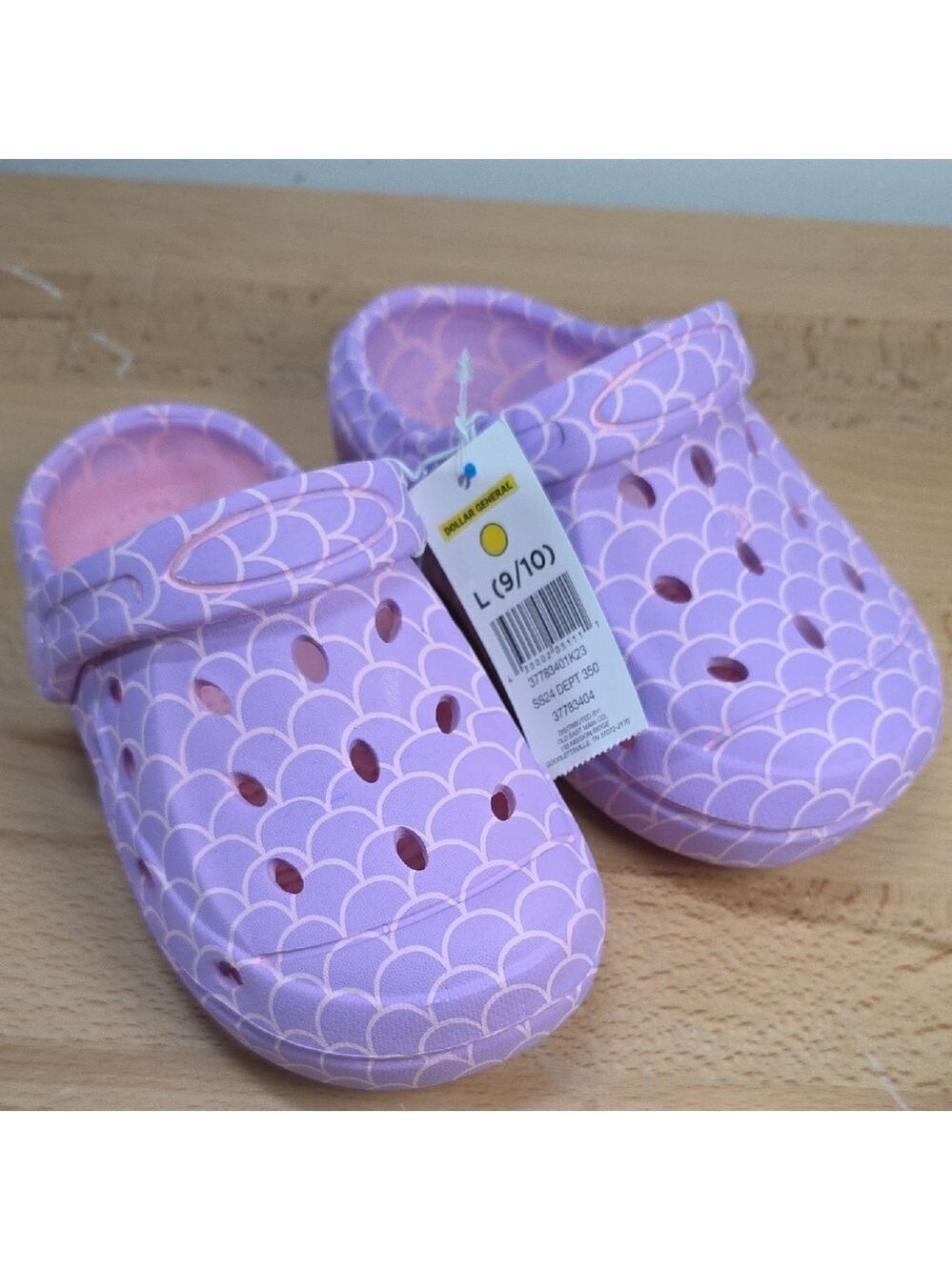 Purple Kids Clogs Size 9/10 L